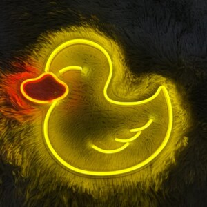 Sinal de néon de pato, sinal de led de pato bonito, luz led, sinal de néon personalizado, decoração de casa, luzes led de pato, luzes de néon de pato, sinal de led de banheiro