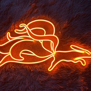 Fox Neon Sign, Fox Led Sign, Led Light, Custom Neon Sign, Home Decor, Bar Neon Sign, Animal way decor