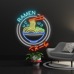 Ramen Neon Sign, Ramen Led Sign, Wall Decor, Japanese Noodles Neon Sign, Custom Neon Sign, Restaurant Decor, Best Gifts, Ramen noodle neon