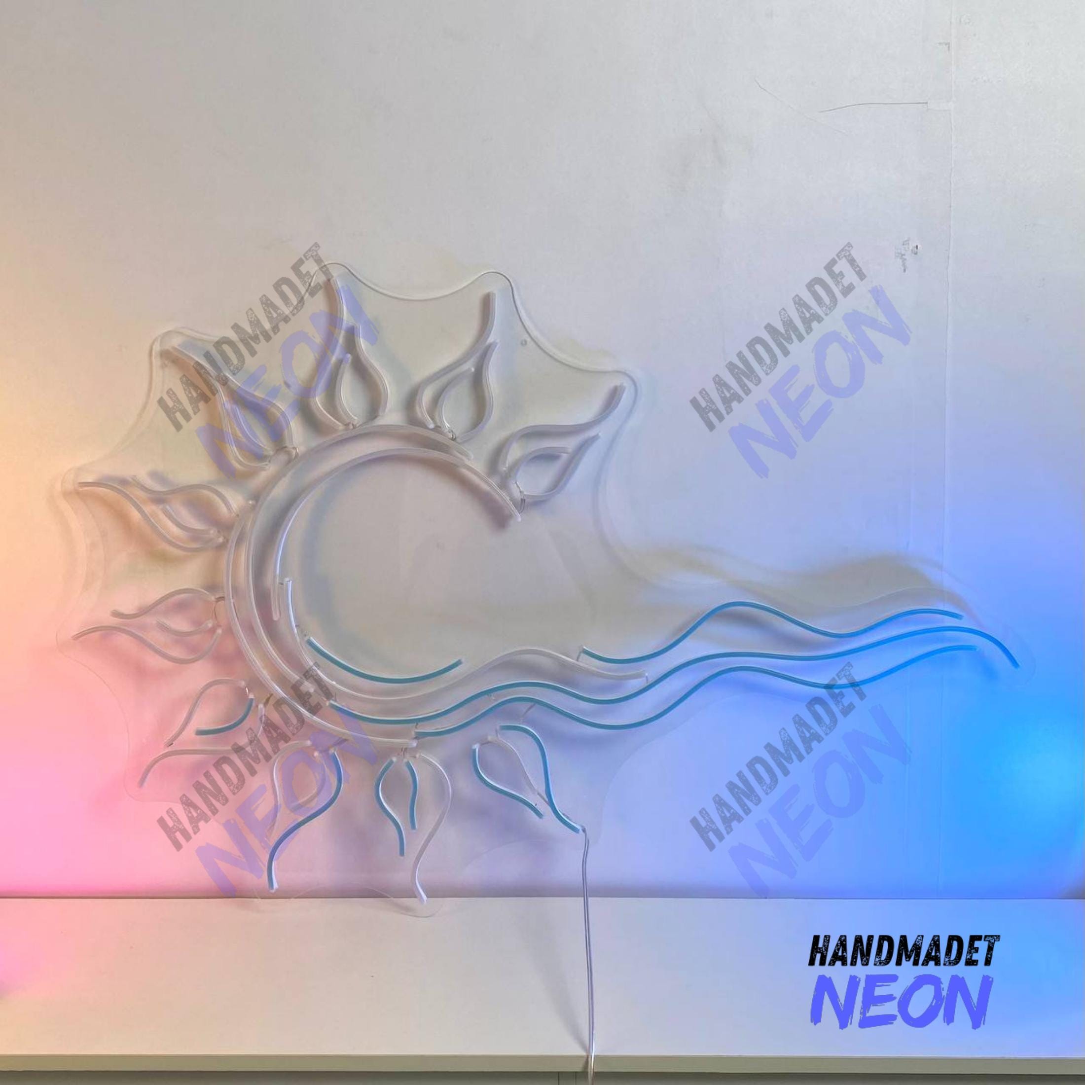 Wave Led Light Sign Sun Wave Neon Sign, Waves Led Sign, Sunrise Wave Neon Light, Ocean ...