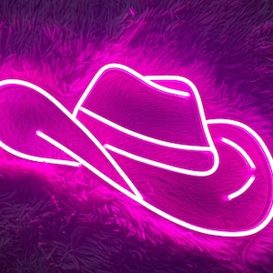 Cowboy Hat Led Sign, Cowboy Hat Neon Sign, Wall Decor, Hat Neon Sign, Custom Neon Sign, Home Decor, Best Gifts, Cowboy Hat Led Lights