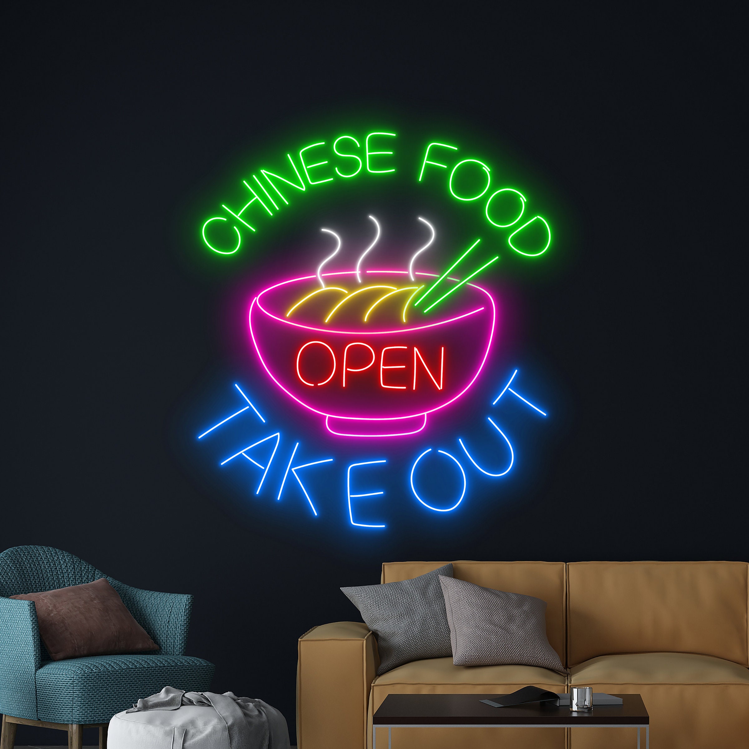 新品未使用】ネオンサイン☆壁掛け☆ネオンイト coffee 発光サイン