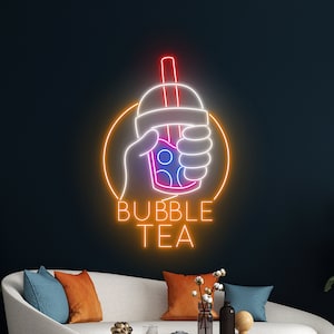 Bubble Tea Neon Sign, Boba Tea Neon Light, Milk Tea Led Sign, Tea Drink Led Light, Room Wall Decor, Cafe Neon Light, Coffee Led Sign