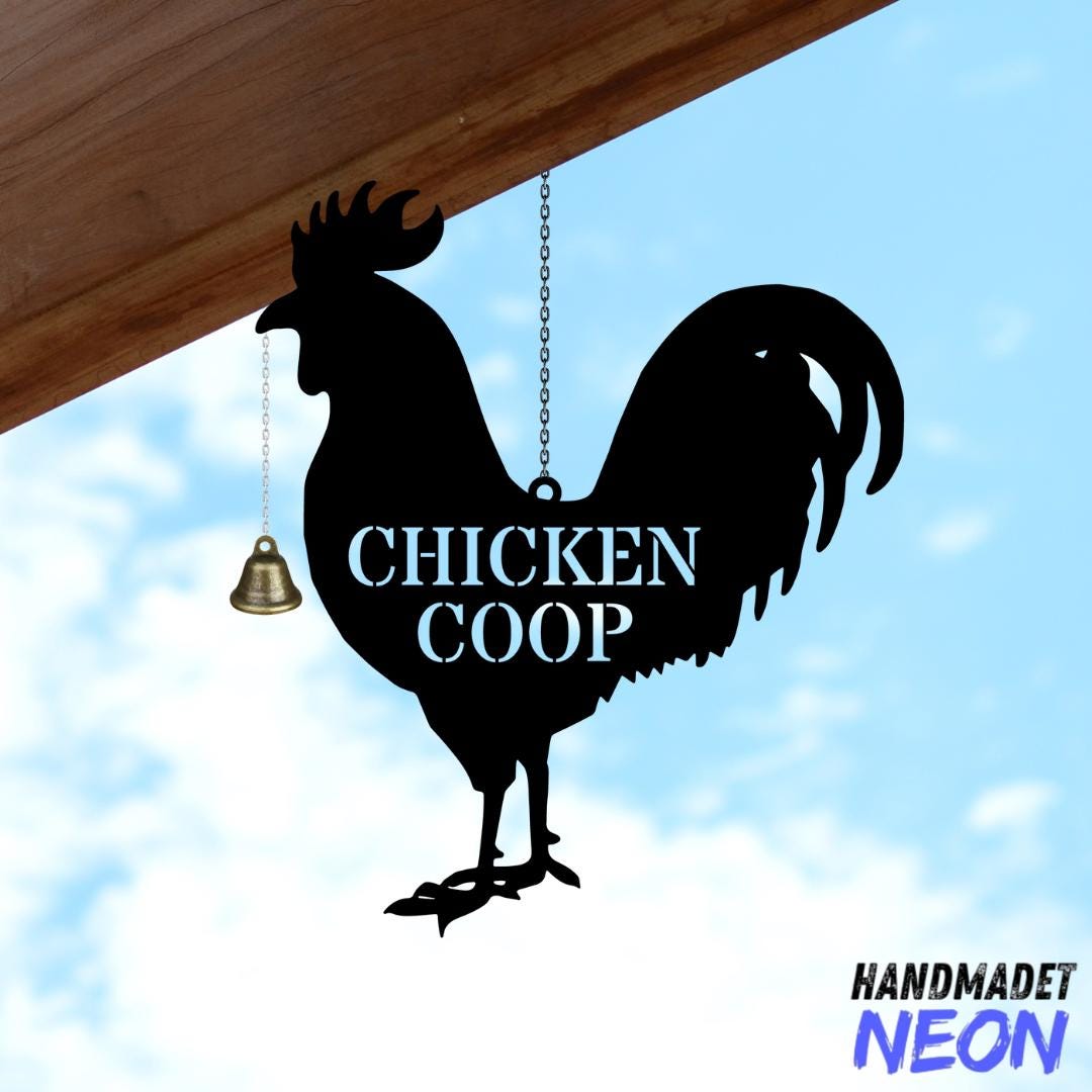 Chicken Coop Wind Chime: Farmhouse Metal Bell Decor - Etsy
