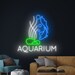 Aquarium Neon Led Sign, Fish Neon Sign, Animal Ocean Led Light ...