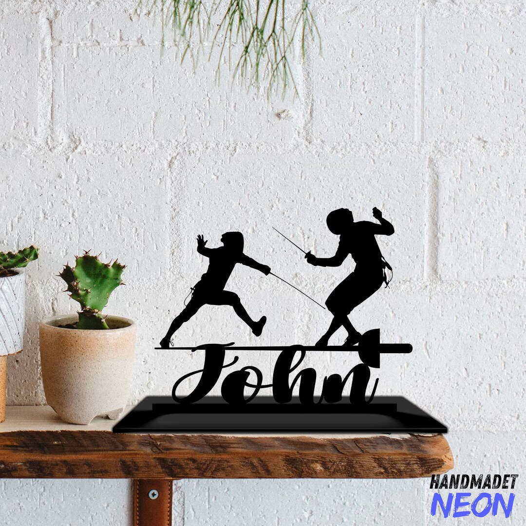 Custom Fencing Table Decor, Fencing Metal Shelf Decor Home, Fencing ...