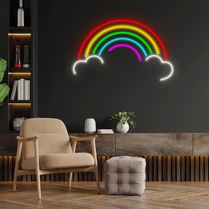 Rainbow Led Sign, Beautiful Rainbow Neon Sign, Wall Decor, Beautiful Rainbow Neon Sign, Custom Neon Sign, Shop Led Sign