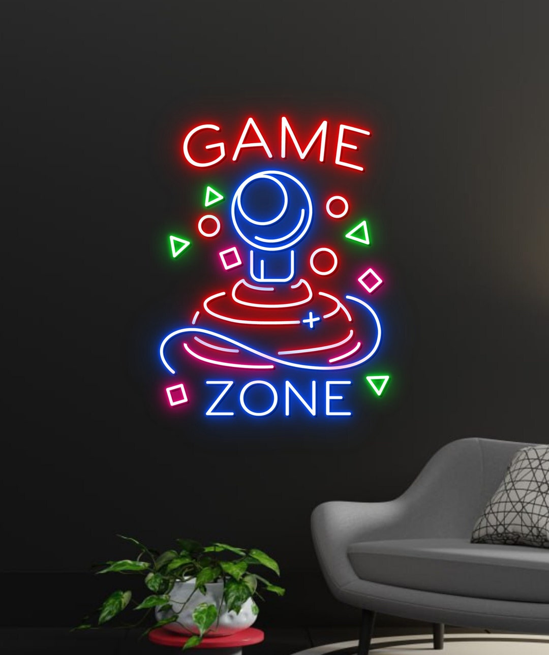 Game Zone Neon Sign, Game Room Led Sign, Game Led Sign, Custom Neon