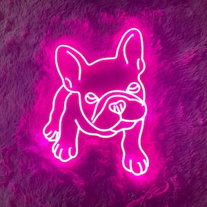 French Bulldog Led Sign, French Bulldog Neon Sign, Wall Decor, French Bulldog Led Light, Custom Neon Sign, Father&#39;s day gifts, Dog lights