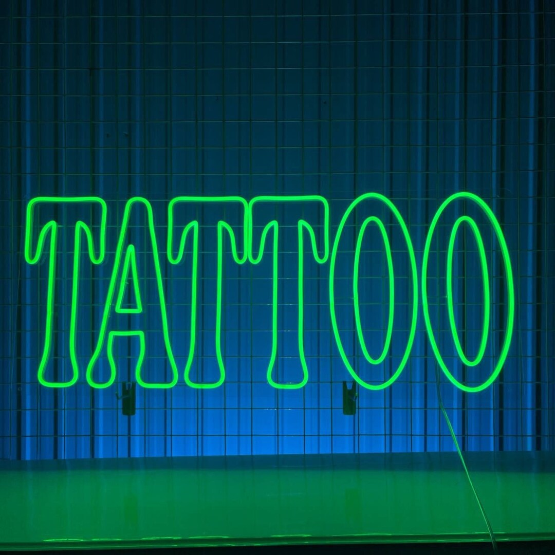 Tattoo Led Sign, Tattoo Neon Sign, Wall Decor, Bar Neon Sign, Custom ...