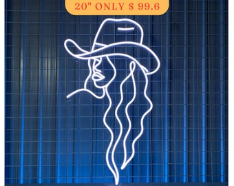 Cowgirl Neon Sign, Cowgirl Neon Light, Cowgirl Led Sign, Cowgirl Led Light, Cowgirl Wall Sign, Cowgirl Wall Art Decor, Cowboy Girl Neon Sign