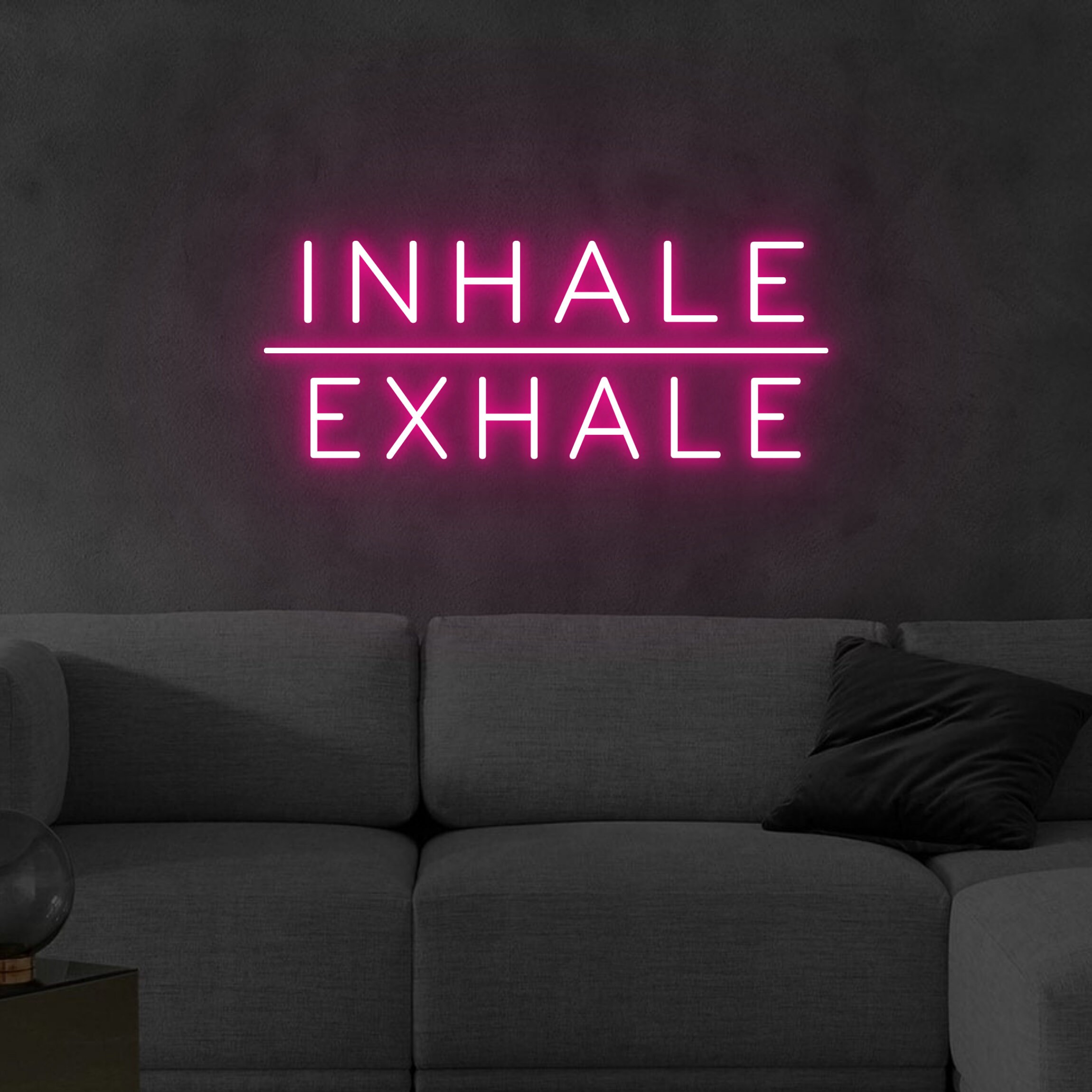 Custom Inhale Exhale Neon Signyoga Led Signgym Neon - Etsy