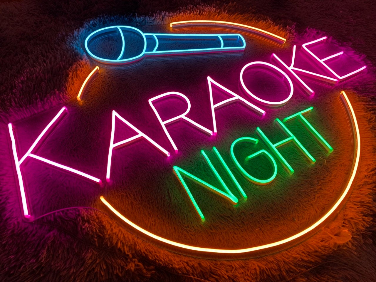 Karaoke Night Led Sign, Karaoke Night Neon Sign, Wall Decor