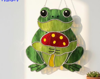 カエルの息（ナイトメアー・ビフォア・クリスマスより）ステンドグラス