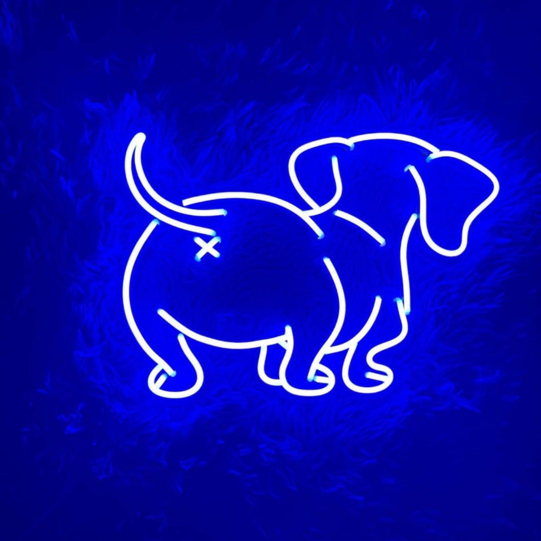 Dachshund Butt Neon Sign, Dachshund Neon Sign, Cute Dachshund Led Neon