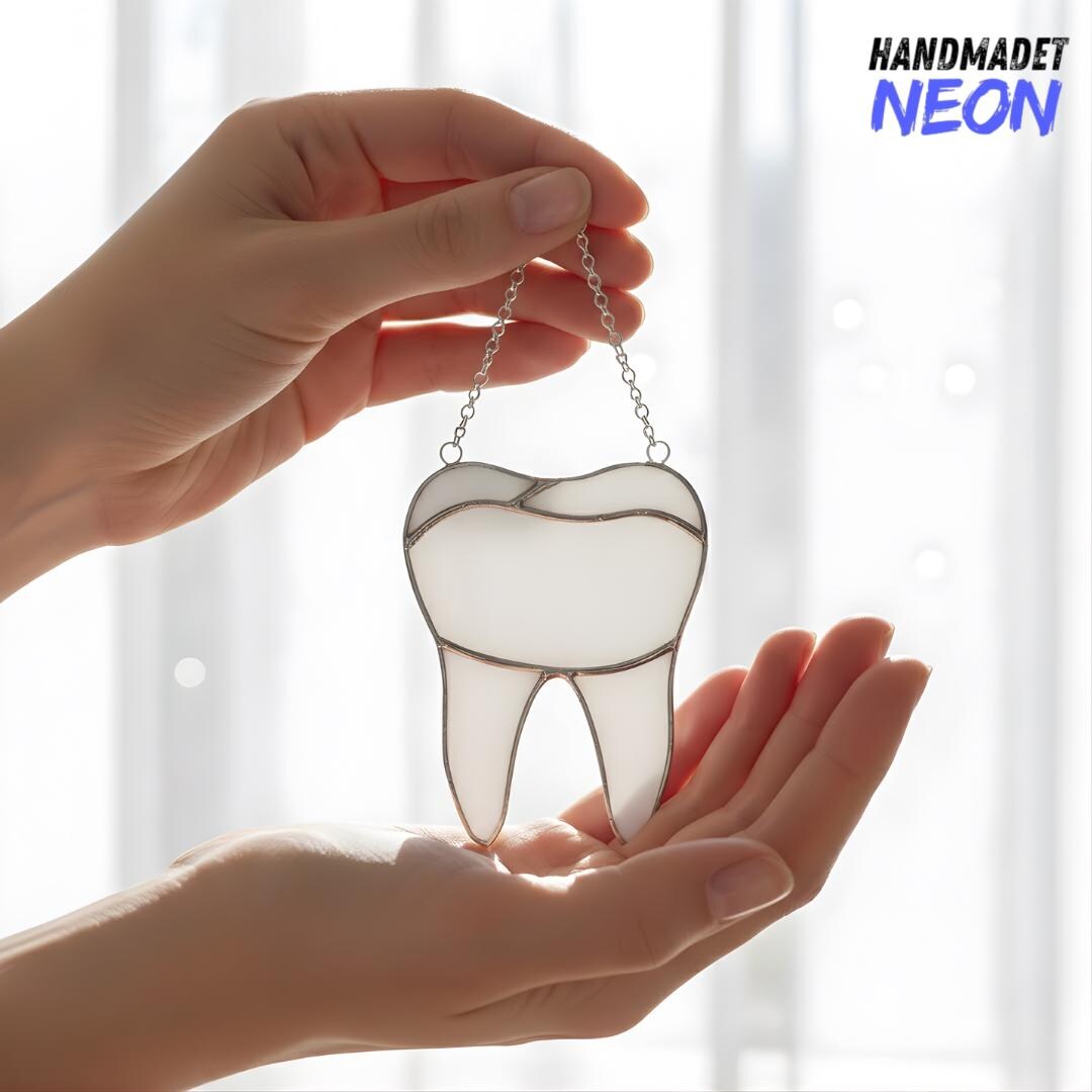 Tooth Stained Glass Suncatcher: Dentist Office Decor, Clinic Window ...