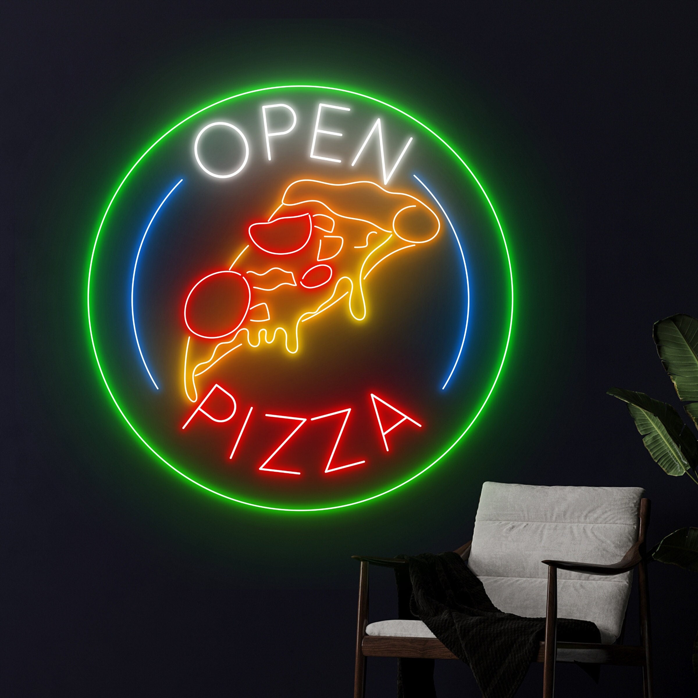 リトルシザーズ ライトアップサイン OPEN 看板 アメリカ ピザ