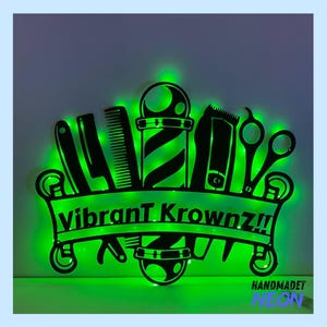 Personalized Barber Shop Metal Sign, Personalized Barber Shop Name Sign Decoration For Room, Hairstyle List Metal Home Decor, Gift For Him