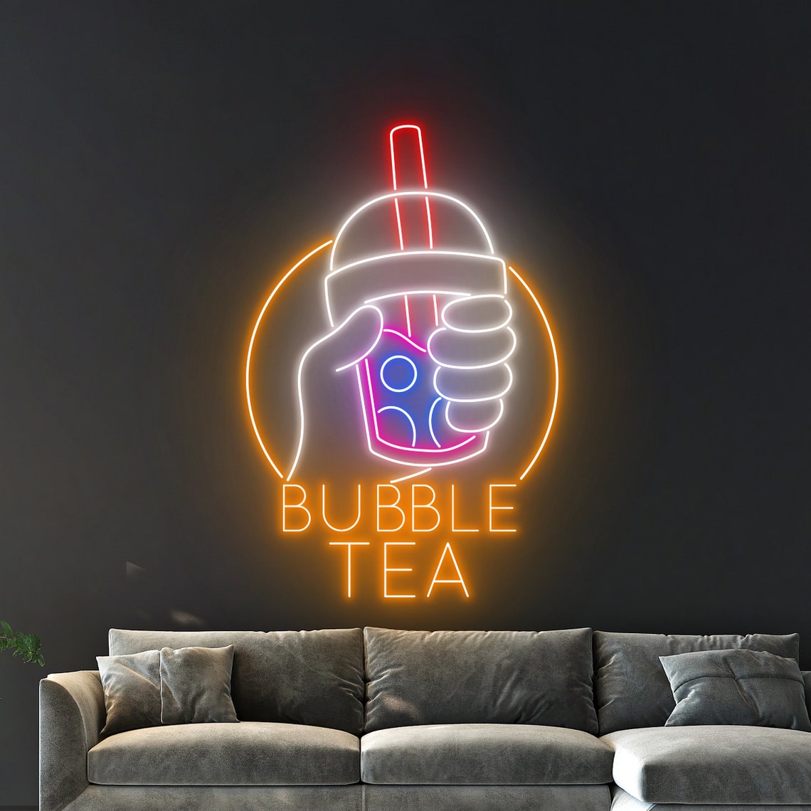 Bubble Tea Neon Sign, Boba Tea Neon Light, Milk Tea Led Sign, Tea Drink ...