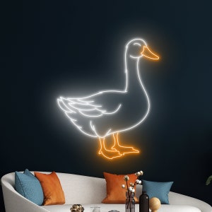 Duck Neon Light, Duck Led Light, Duck Led Sign, Personalized Duck Neon Sign, Custom Duck Nursery Room Wall Art Decor, Gift for Kid Children