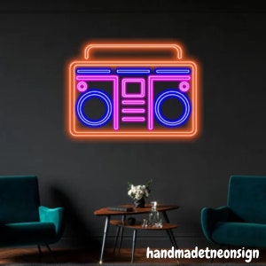 Tape Leuchtreklame, Neon-Rekorder Schild, Kassette LED-Schild, Ghettoblaster Benutzerdefinierte Leuchtreklame, Shop Neon, Wohnkultur, Bar Leuchtreklame, beste Geschenke