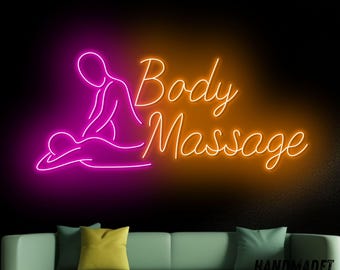 Body Massage Neon Sign, Acupressure Massage Open Led Sign, Massage Neon Light, Spa Led Light, Massage Wall Art, Spa Massage Wall Sign