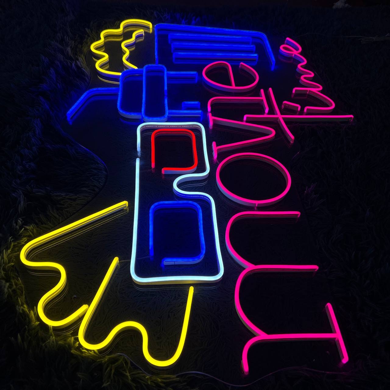 REWIS Insegna al Neon a LED per la Notte del Film, luci al