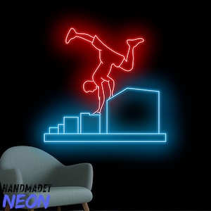 Parkour Neon Sign, Parkour Led Sign, Parkour Neon Light, Parkour Sport Led Light, Sport Club Wall Art Light, Sport Home Wall Decor
