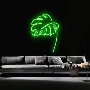 Monstera leaf Led Sign, Monstera leaf Neon Sign, Wall Decor, Monstera leaf Led Light, Custom Neon Sign, Home Decor, Best Gifts