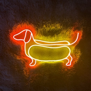 Sausage Dog Led Sign, Dachshund Neon Sign, Wall Decor, Dachshund Dog Neon Sign, Custom Neon Sign, Shop Led Sign, Christmas Gifts, Neon Signs