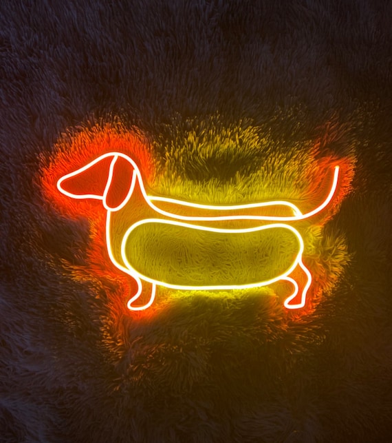 Sausage Dog Led Sign Dachshund Neon Sign Wall Decor Etsy Ireland