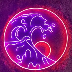 Sun Wave Neon Schild, Sonnenuntergang Led Schild, Wand Dekor, Sonnenaufgang Neon Schild, Benutzerdefinierte Neon Schild, Weihnachtsdekor, Sonne Welle Led Lichter, Beste Geschenke