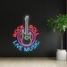 Rock & Roll Live Music Led Sign, Rock N Roll Live Music Neon Sign, Wall ...