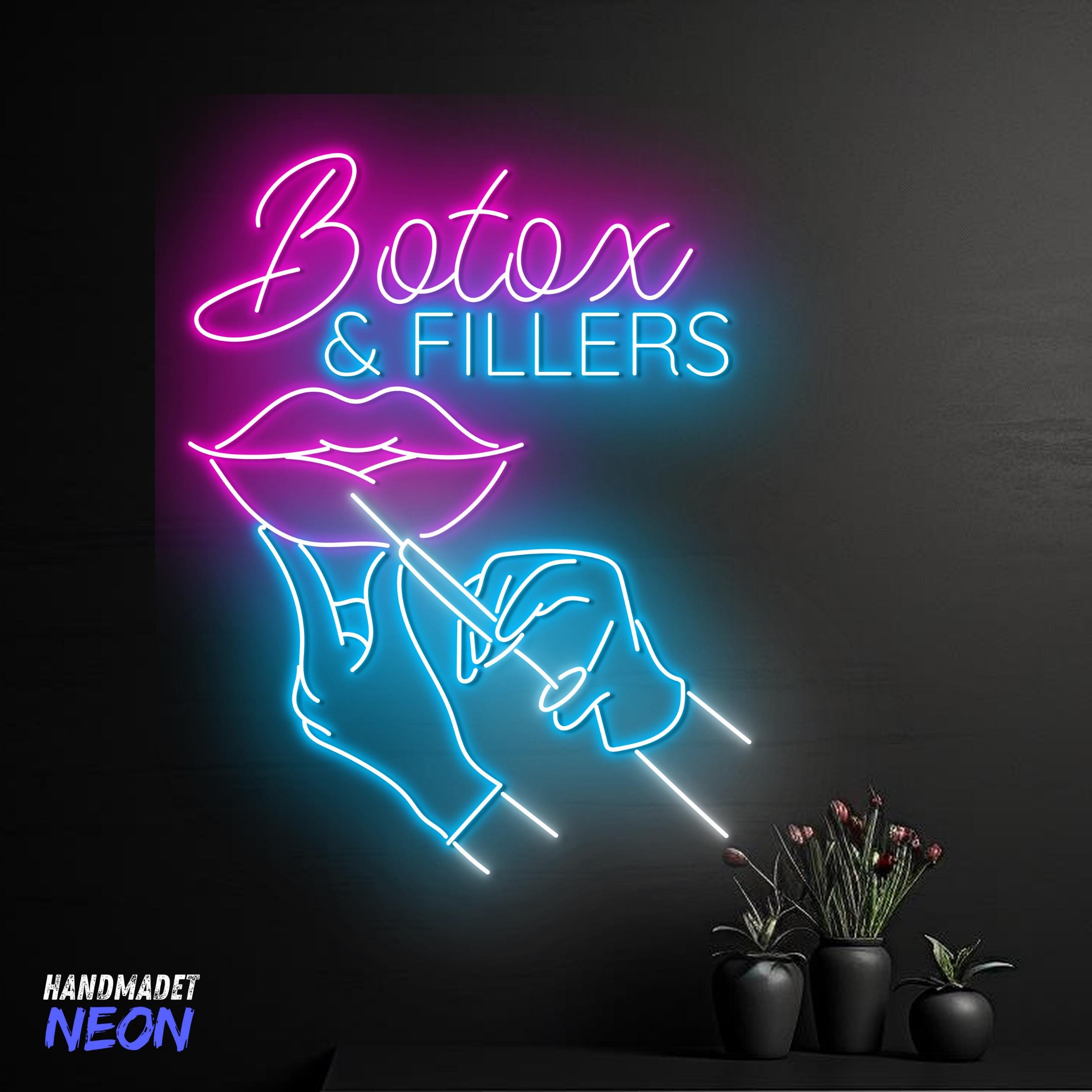 Botox & Fillers Neon Sign – LED Wall Light for Med Spa, Aesthetic ...
