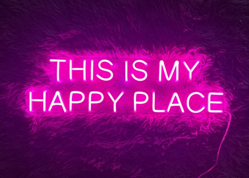 This is My Happy Place Led Sign This is My Happy Place Neon Etsy
