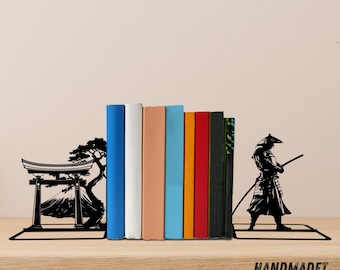 Custom Torii Bookends, Torii Book Ends, Bookshelf Home Decor, Book Lover Gift, Japanese Metal Bookend, Book Shelf Decor