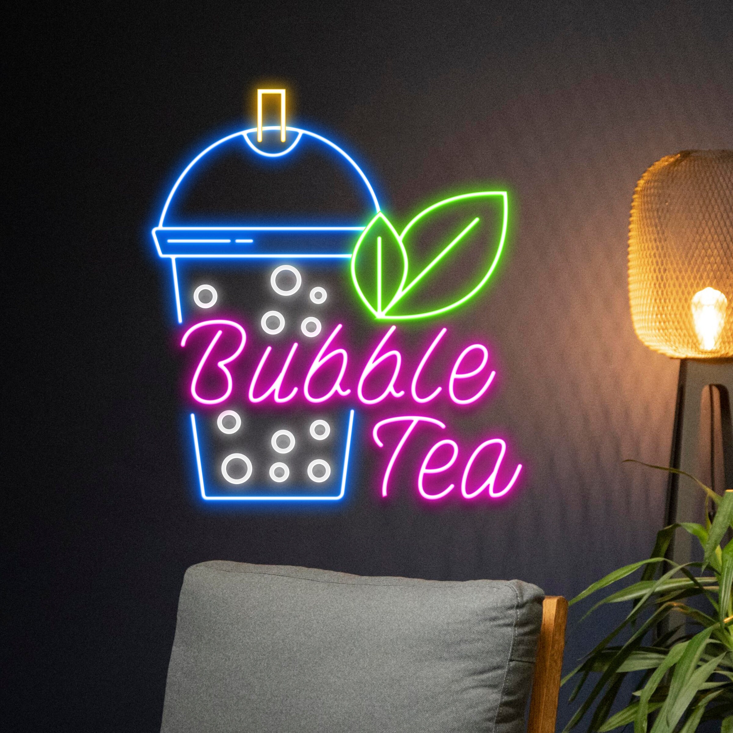 Bubble Tea Neon Sign, Boba Tea Neon Light, Milk Tea Led Sign, Tea Drink ...