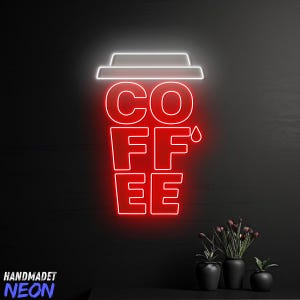 Coffee Neon Sign, Coffee Cup Neon Light, Coffee Shop Led Light, Custom Neon Sign, Coffee Shop Decor, Cafe Wall Art Gift