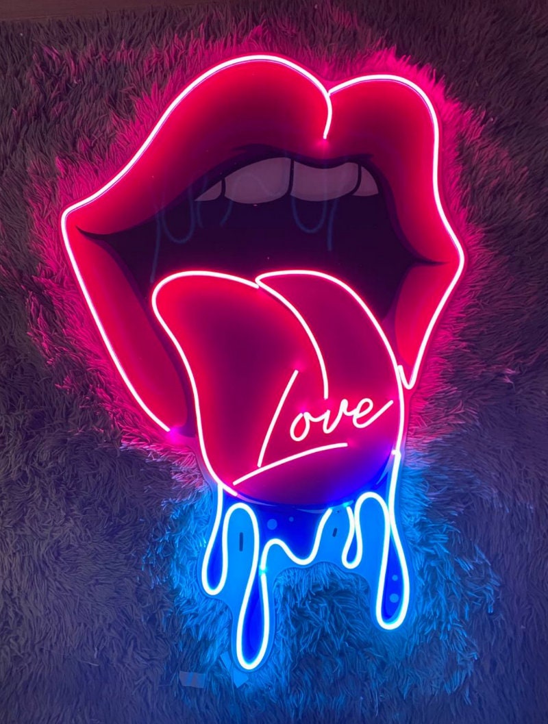 Dripping LV Neon Sign