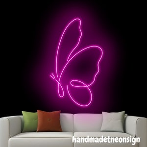Butterfly Neon Sign, Butterfly Led Sign, Butterfly Neon Light, Butterfly Lover Led Light, Animal Bedroom Wall Art Light, Home Wall Decor