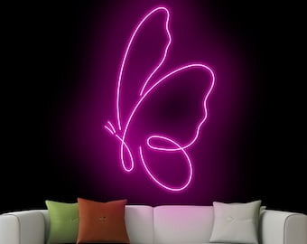 Butterfly Neon Sign, Butterfly Led Sign, Butterfly Neon Light, Butterfly Lover Led Light, Animal Bedroom Wall Art Light, Home Wall Decor