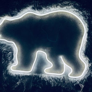 Polar bear Led Sign, Polar bear Neon Sign, Wall Decor, Game Room Neon Sign, Custom Neon Sign, Bar Led Sign, Best Gifts, Game Led Signs