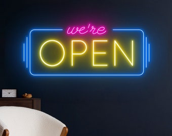 Vintage Come in We're Open Metal Sign, Come in We're Open Sign
