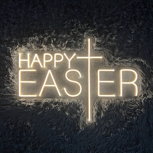 Letrero de neón de Pascua - Regalo y decoración perfectos para la guardería y el dormitorio - Ilumina tu canasta de Pascua - Los mejores regalos de Pascua