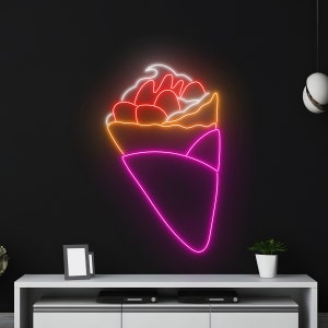 Crepe Neon Light, Crepe Neon Sign, Crepe Led Light, Bakery Led Sign, Baking Room Wall Decor, Cake Crepe Neon Light, Food Baker Neon Light