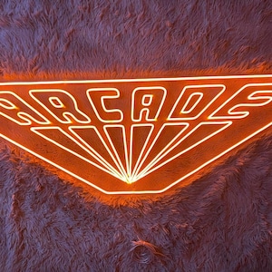 Retro Arcade Neon Sign, Arcade Led Sign, Wall Decor, Game Room Led Lights, Best Gifts, Home Decor, Led Lights, Arcade Neon Leds