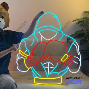 Man Boxer Neon Sign, Boxing Led Sign, Boxer Led Light, Boxer Neon Light For Boxing Room, Boxing Club Wall Art Light, Boxer Home Wall Decor