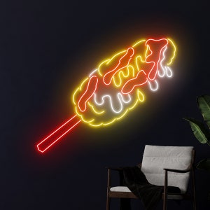Elote Neon Sign, Elote LED Sign, Corn Neon Light, Plant Led Light, Food Room Wall Decor, Farmer Neon Light, Mexican Farm Led Sign