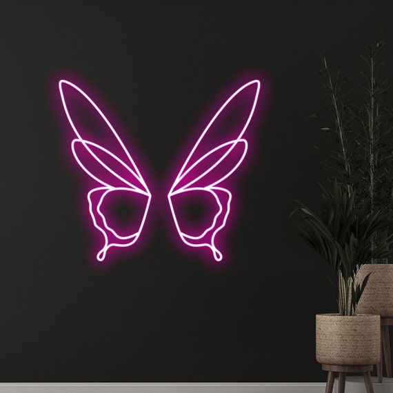 Butterfly led light sign deals