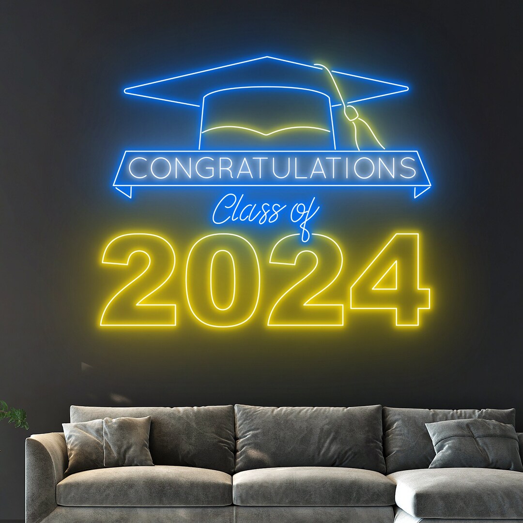 Led Wall Graduation Congrats Neon Sign Custom Graduation Gifts, Neon Light Wall Decor, Neon ...